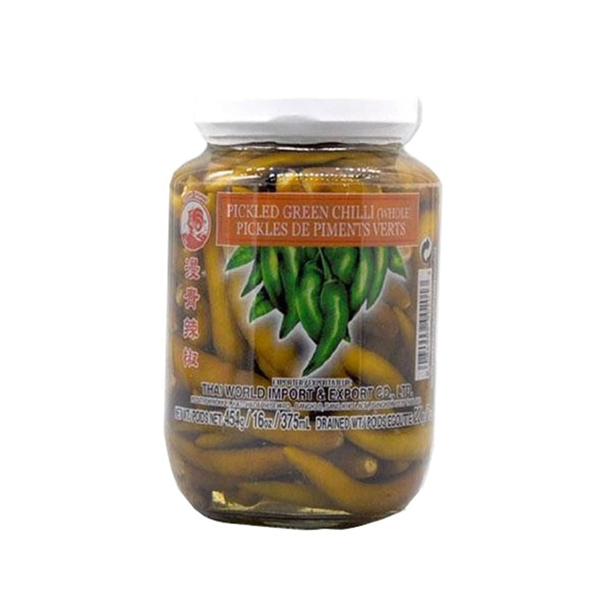 Cock Brand Pickled Green Chilli (Whole)