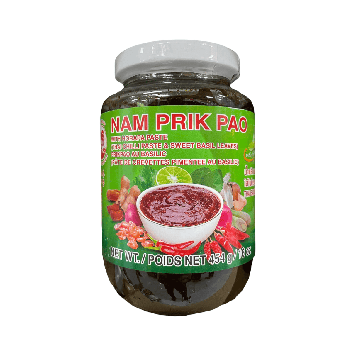 Cock Brand Thai Chilli Paste & Sweet Basil Leaves (Nam Prik Pao)