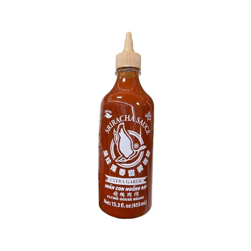 Flying Goose Brand Sriracha Sauce Extra Garlic