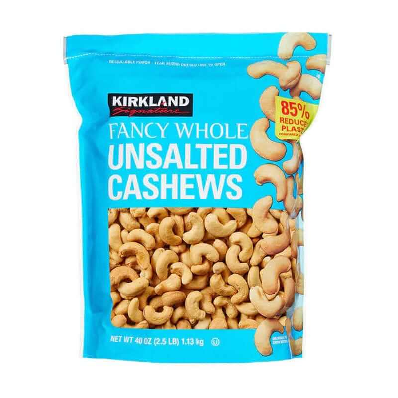 Kirkland Fancy Whole Unsalted Cashews