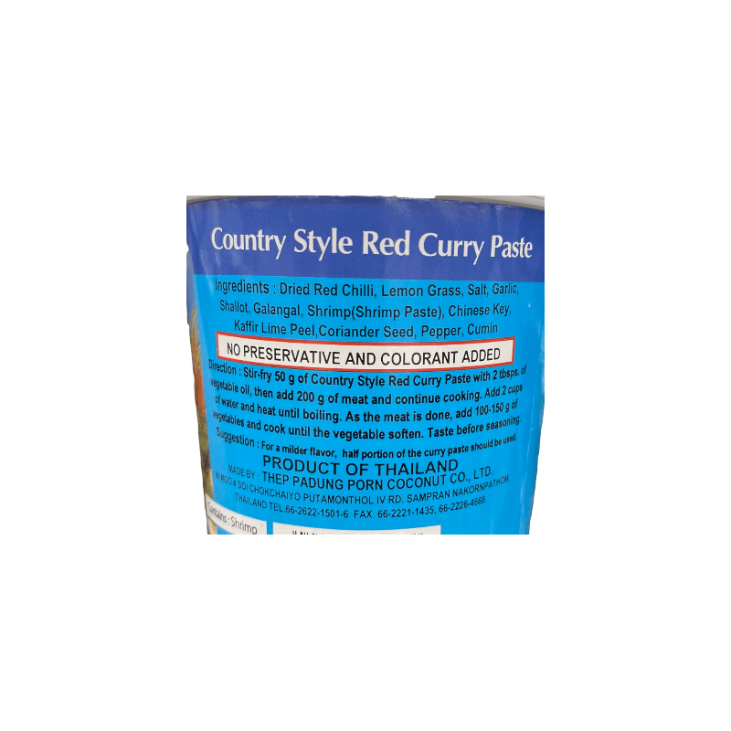 Mae Ploy Country Style Red Curry Paste