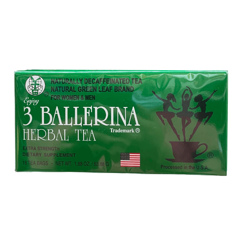 Natural Green Leaf Brand 3 Ballerina Herbal Tea Extra Strength