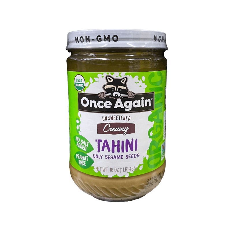 Once Again Tahini Creamy Only Sesame Seeds Unsweetened