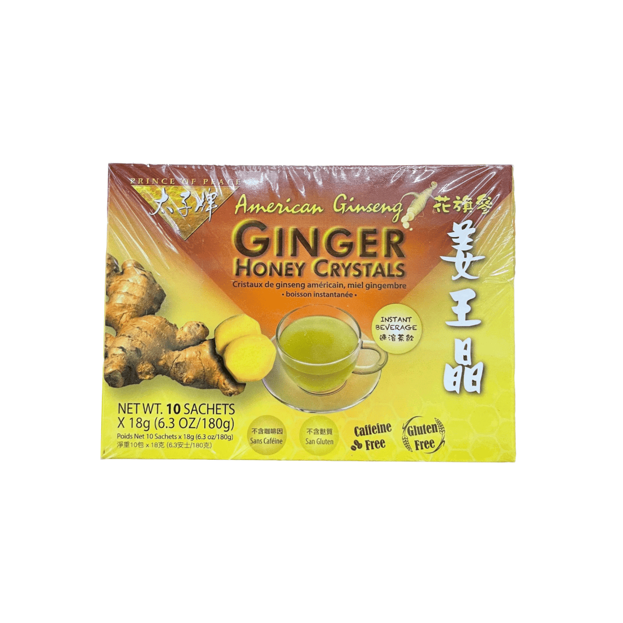 Prince of Peace American Ginseng Ginger Honey Crystals