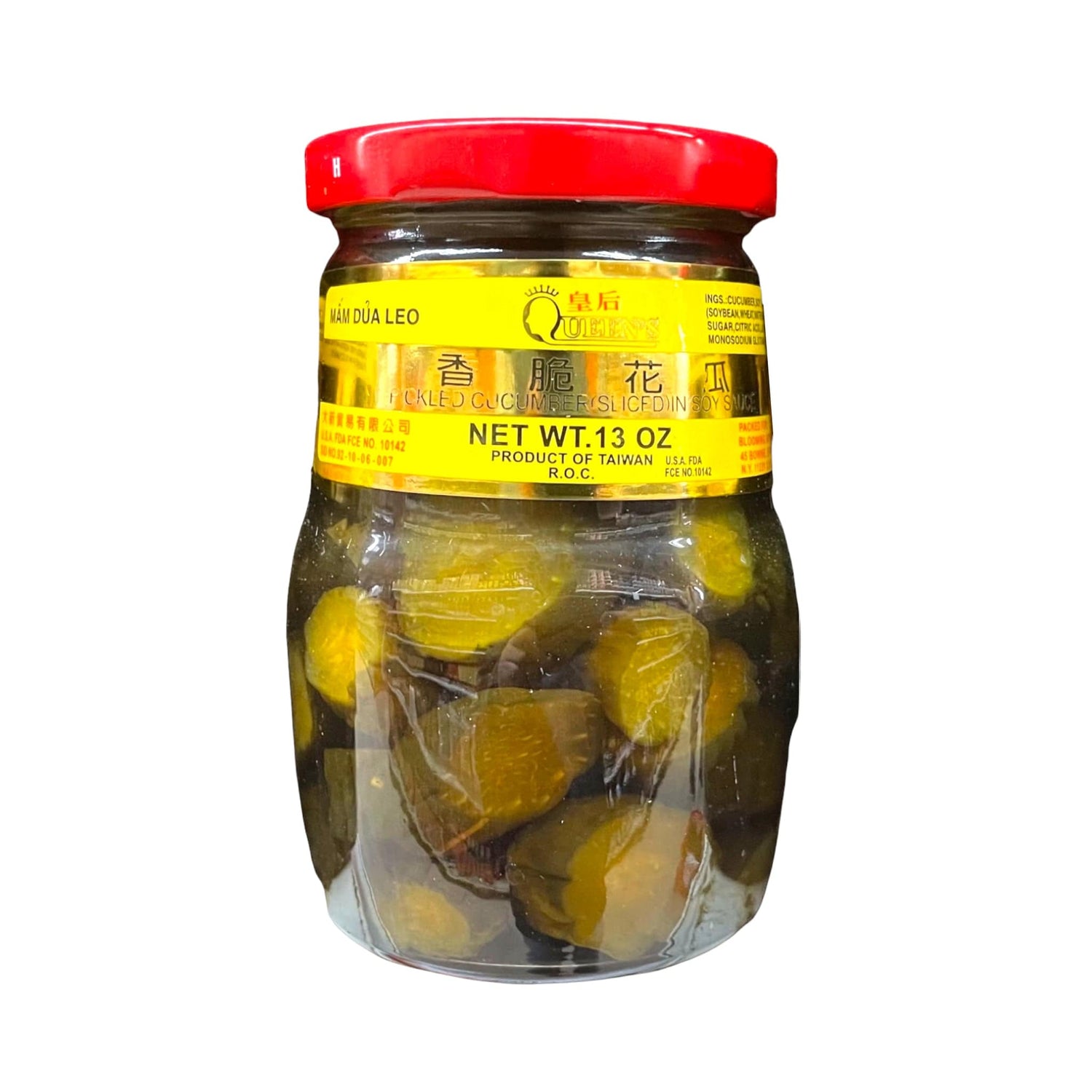 Queen's Pickled Cucumber (Sliced) in Soy Sauce