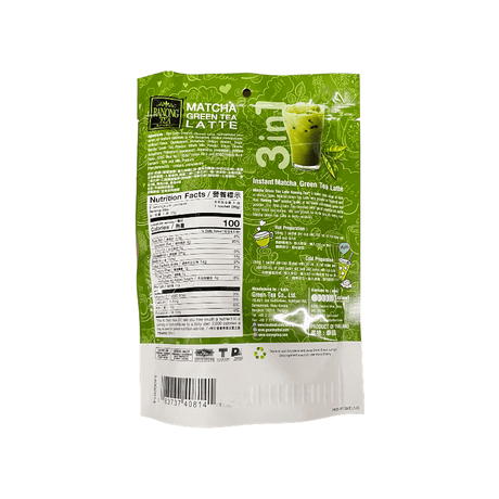 RANONG TEA Matcha Green Tea Latte 3 in 1 Instant Matcha Green Tea Latte 8 Sachets