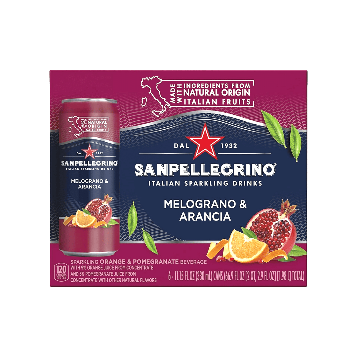 Sanpellegrino Melograno & Arancia Italian Sparkling Beverage