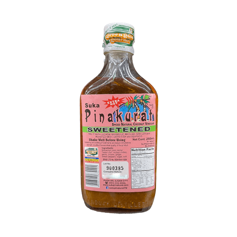 Suka Pinakurat  Extra Hot Spiced Natural Coconut Vinegar Sweetened