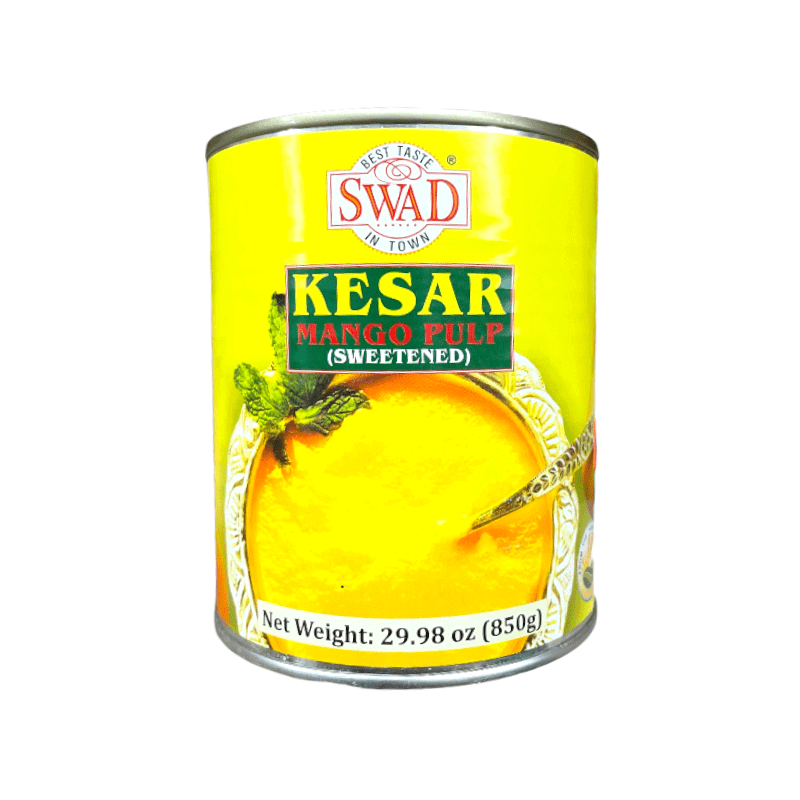 Swad Kesar Mango Pulp (Sweetened) – ZHICAY FOODS