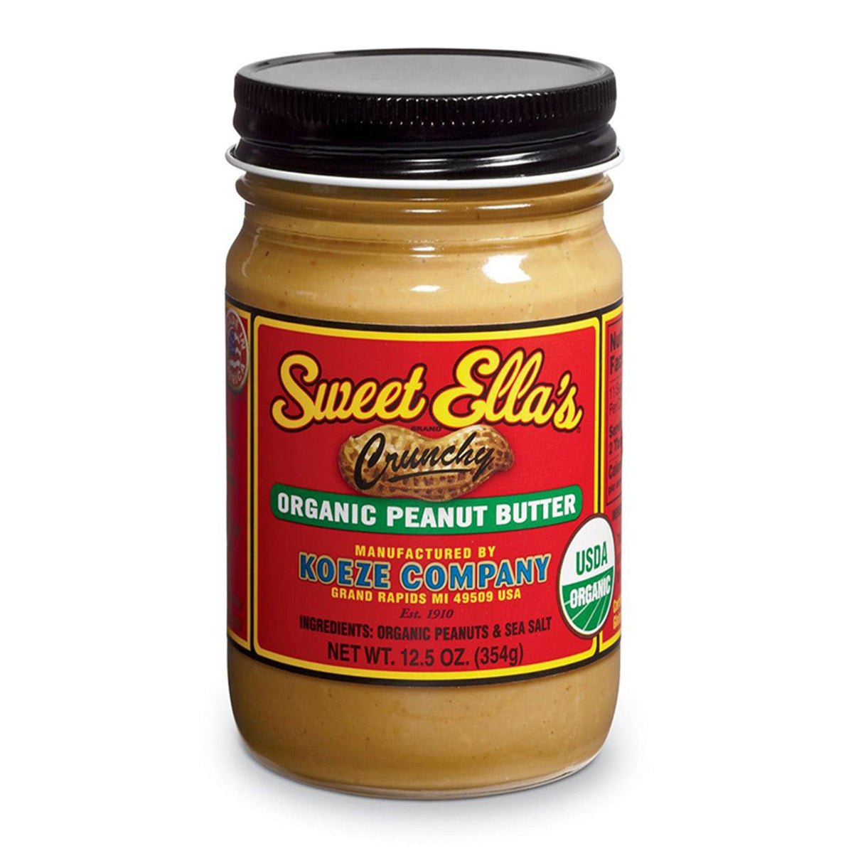 Sweet Ella's Crunchy Organic Peanut Butter