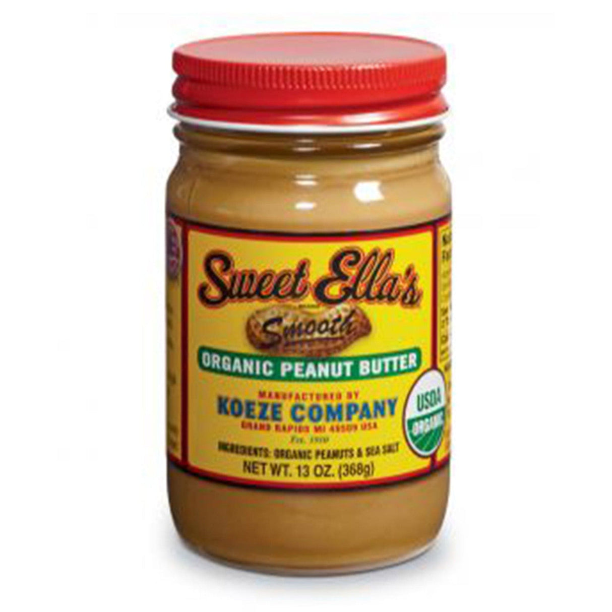 Sweet Ella's Smooth Organic Peanut Butter
