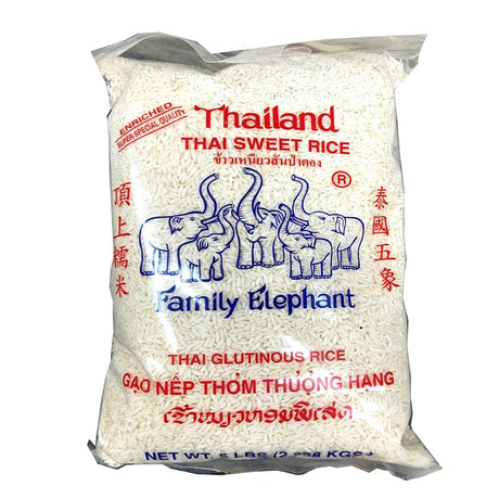 Family Elephant Thailand Thai Sweet Rice