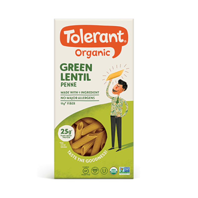 Tolerant Organic Green Lentil Penne