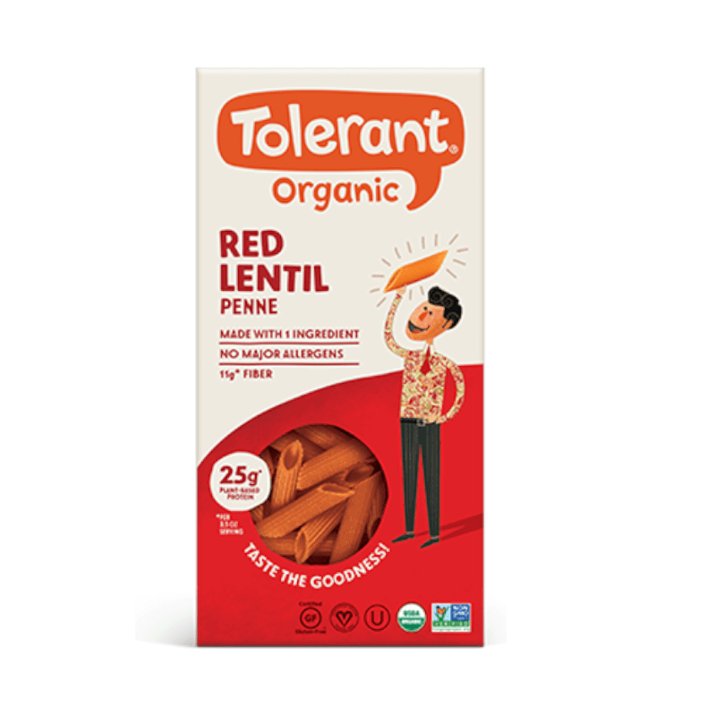 Tolerant Organic Red Lentil Penne