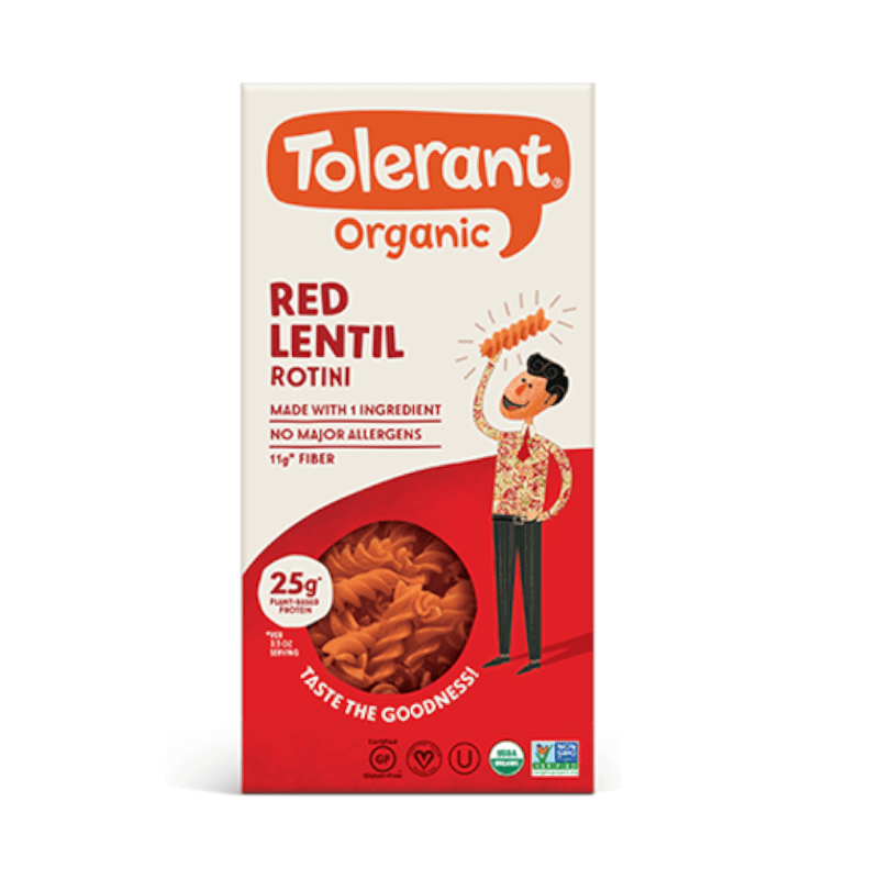 Tolerant Organic Red Lentil Rotini