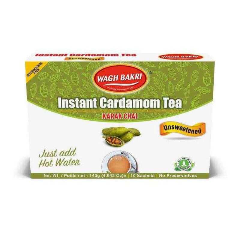 Wagh Bakri Instant Cardamom Tea Unsweetened 140g