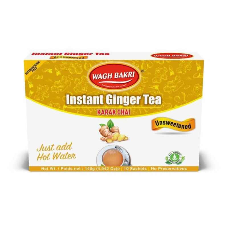 Wagh Bakri Instant Ginger Tea Unsweetened – ZHICAY FOODS