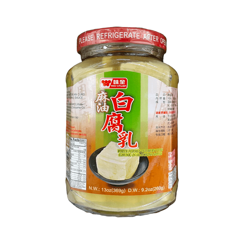 Wei-Chuan white Fermented Bean Curd (Chunk) in Seasoning Sauce