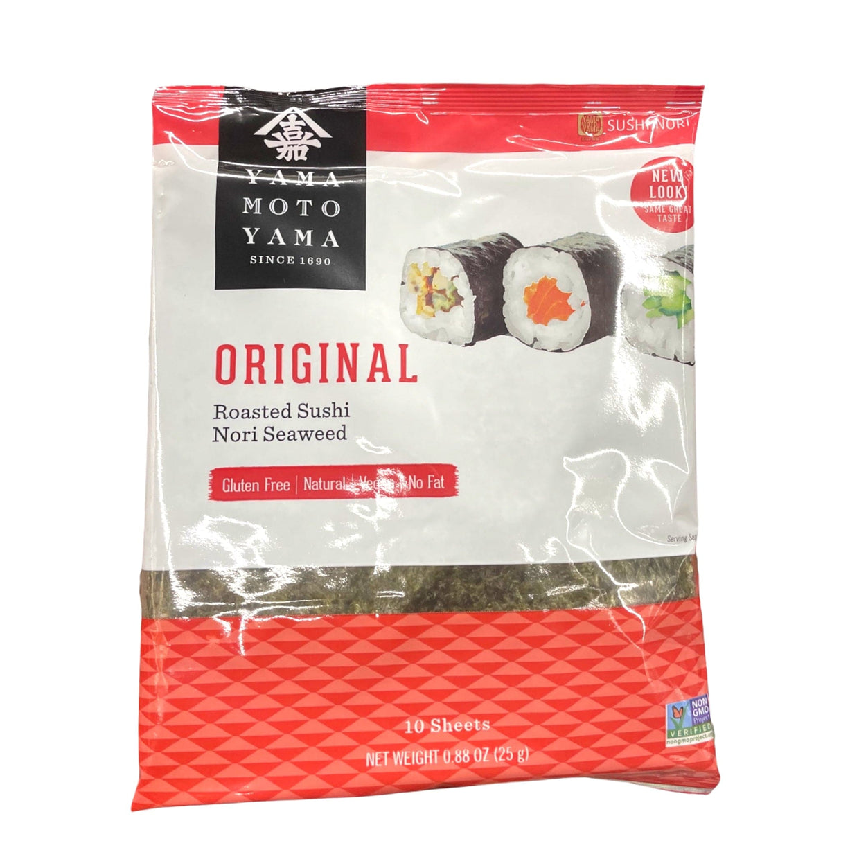 Yama Moto Yama Original Roasted Sushi Nori Seaweed 10 Sheets