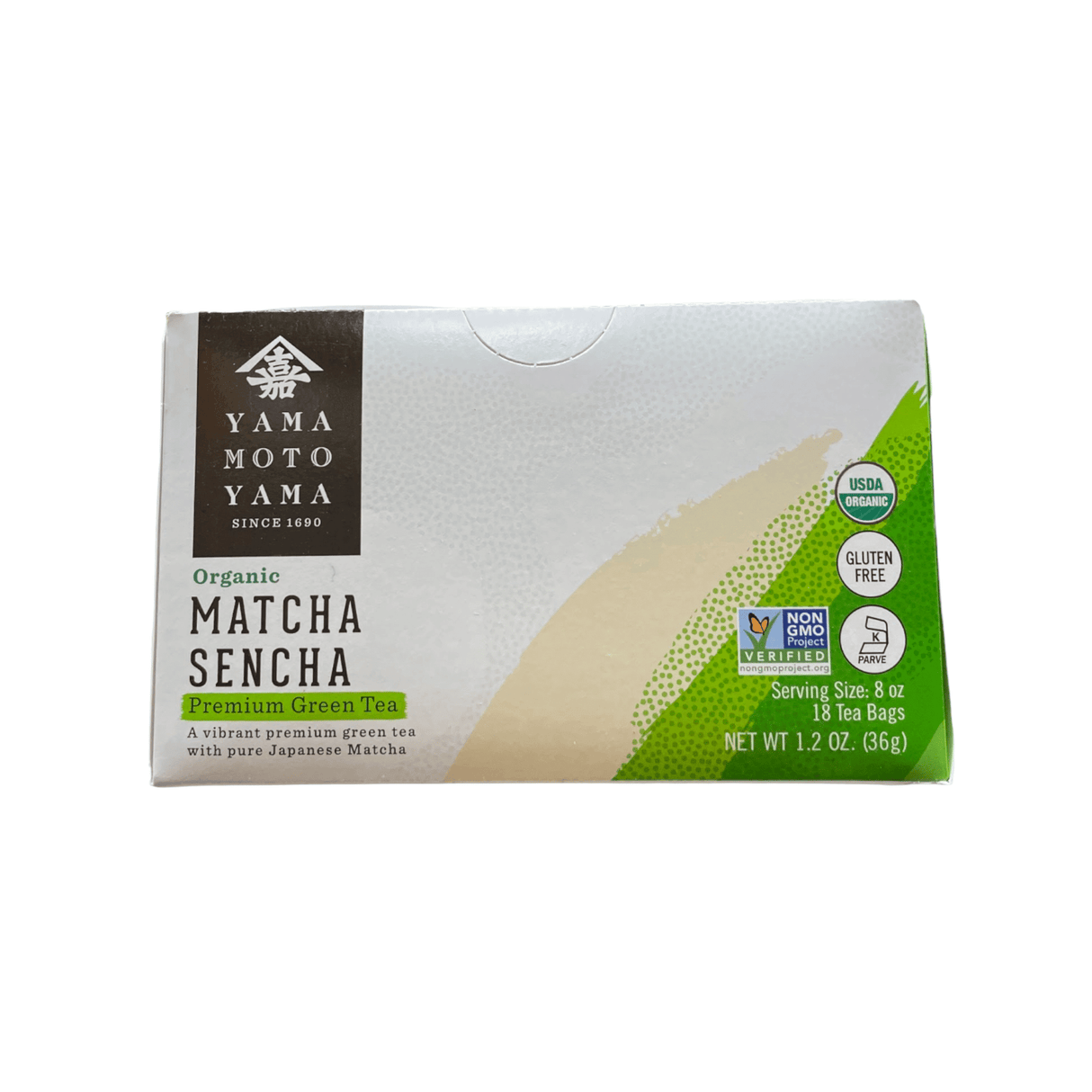 Yamamotoyama Organic Matcha Sencha Premium Green Tea