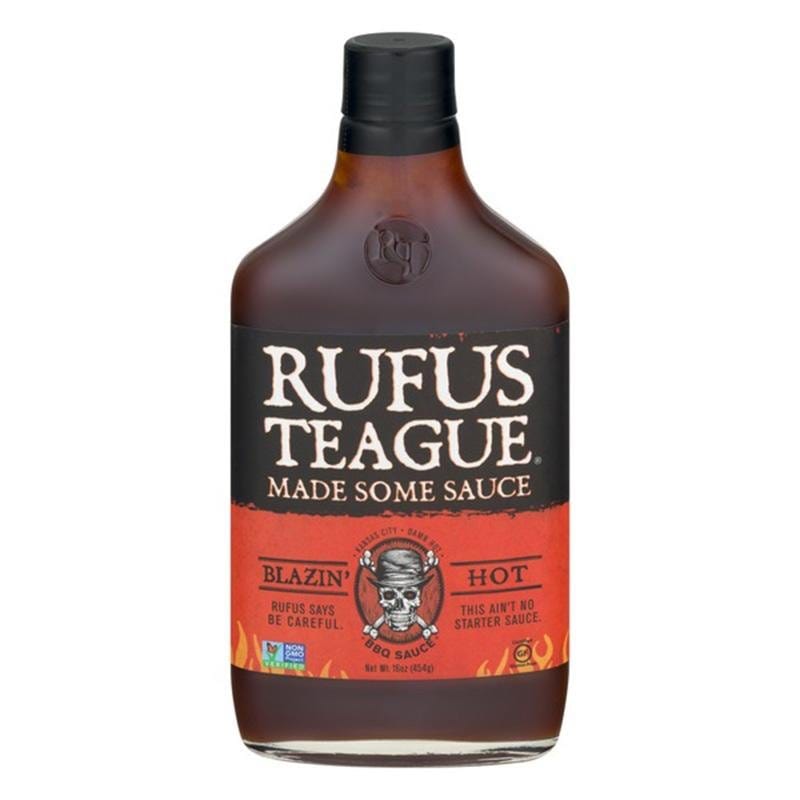 BBQ Sauce, Steak Sauce, Wing Sauce & Liquid Smoke - Rufus Teague Blazin Hot BBQ Sauce