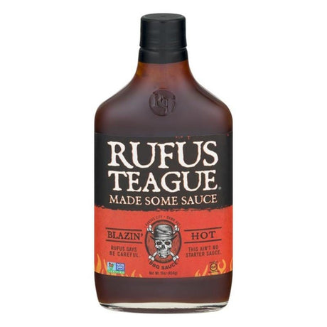 BBQ Sauce, Steak Sauce, Wing Sauce & Liquid Smoke - Rufus Teague Blazin Hot BBQ Sauce