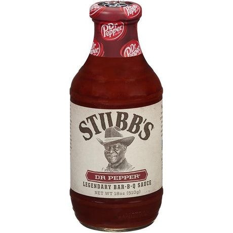 BBQ Sauce, Steak Sauce, Wing Sauce & Liquid Smoke - Stubb's Dr Pepper Legendary  Bar-B-Q Sauce