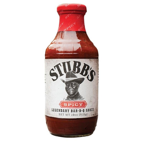 BBQ Sauce, Steak Sauce, Wing Sauce & Liquid Smoke - Stubb's Spicy Legendary Bar-B-Q Sauce