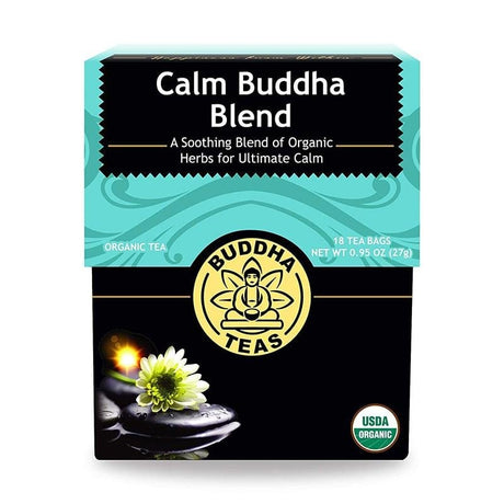 Buddha Teas Organic Calm Buddha Blend Tea - hot sauce market & more