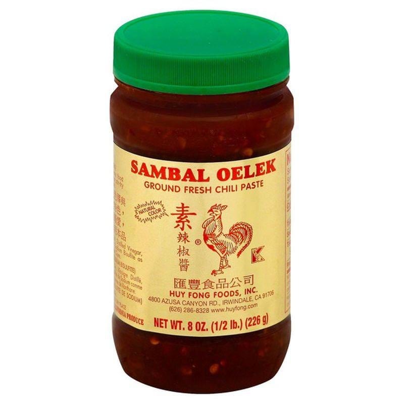 Chili & Pepper Sauce, Paste & Puree - Huy Fong Foods Sambal Oelek Ground Fresh Chili Paste