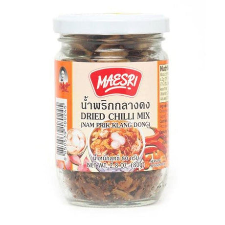 Chili & Pepper Sauce, Paste & Puree - Maesri Dried Chilli Mix (Nam Prik Klang Dong)