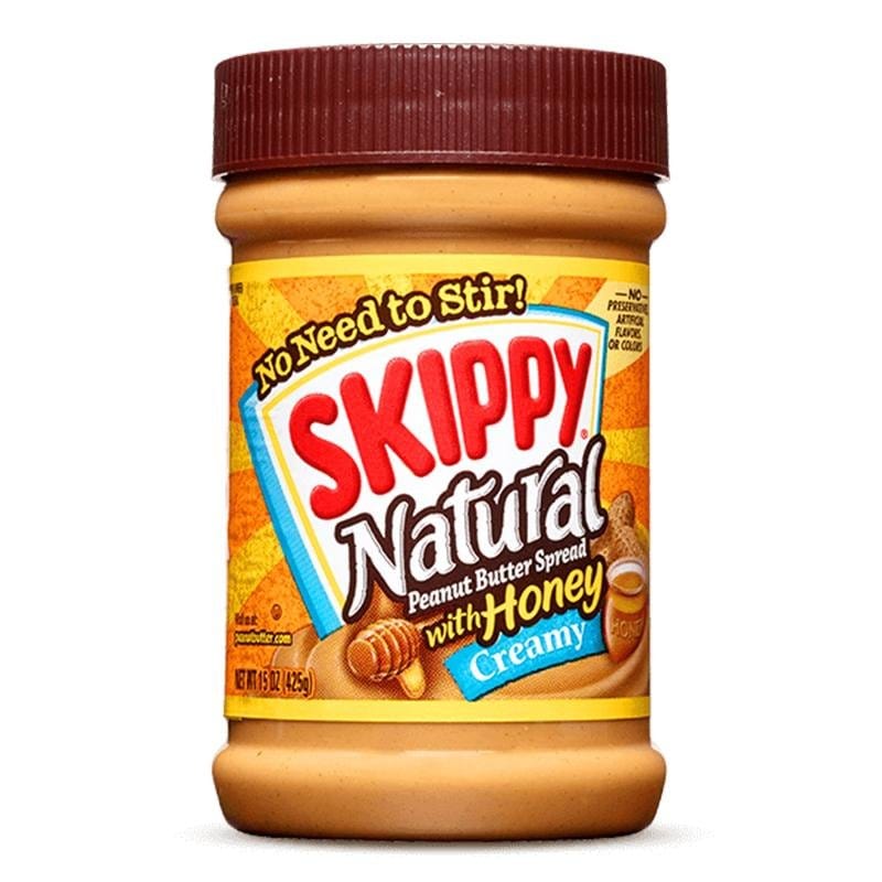Chocolate Spreads, Peanut Butter & Jelly - Skippy Natural Cramy Peanut Butter  Spread With Honey