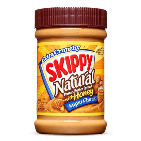 Chocolate Spreads, Peanut Butter & Jelly - Skippy Natural Super Chunk Peanut Butter Spread With Honey