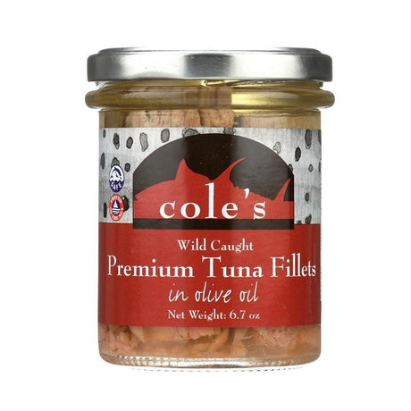 Cole's Wild Caught Premium Tuna Fillets in Olive Oil - hot sauce market & more