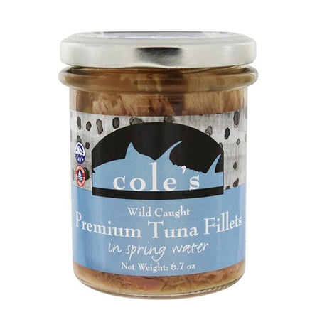 Cole's Wild Caught Premium Tuna Fillets in Spring Water - hot sauce market & more