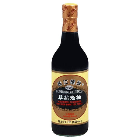 Cooking Sauce, Stir-Fry - Pearl River Bridge Mushroom Flavoured Superior Dark Soy Sauce