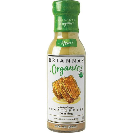 Dipping Sauce, Ketchup, Mayonnaise, Salad Dressing & Salsa - Briannas Organic Honey Ginger Vinaigrette Dressing