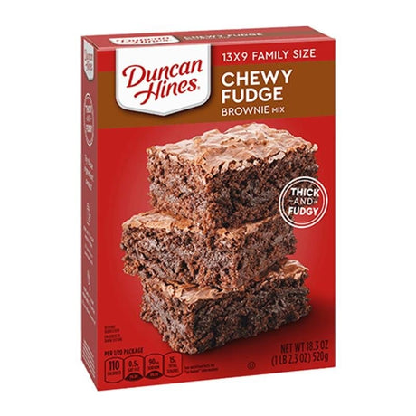 Duncan Hines Chewy Fudge Brownies Mix - hot sauce market & more