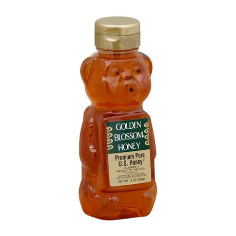 Honey, Syrups, Molasses & Nectars - Golden Blossom Honey Premium Pure Honey Bear
