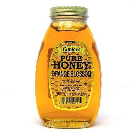 Honey, Syrups, Molasses & Nectars - Gunter's Pure Honey Orange Blossom