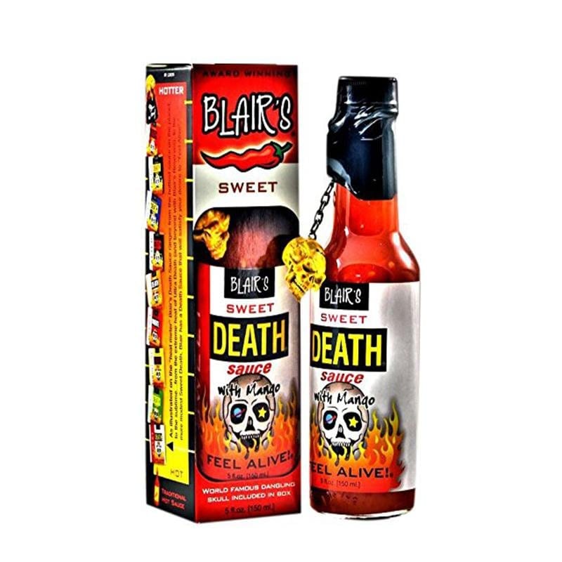 Hot Sauce - Blair's Sweet Death Sauce With Habanero And Skull Key Chain