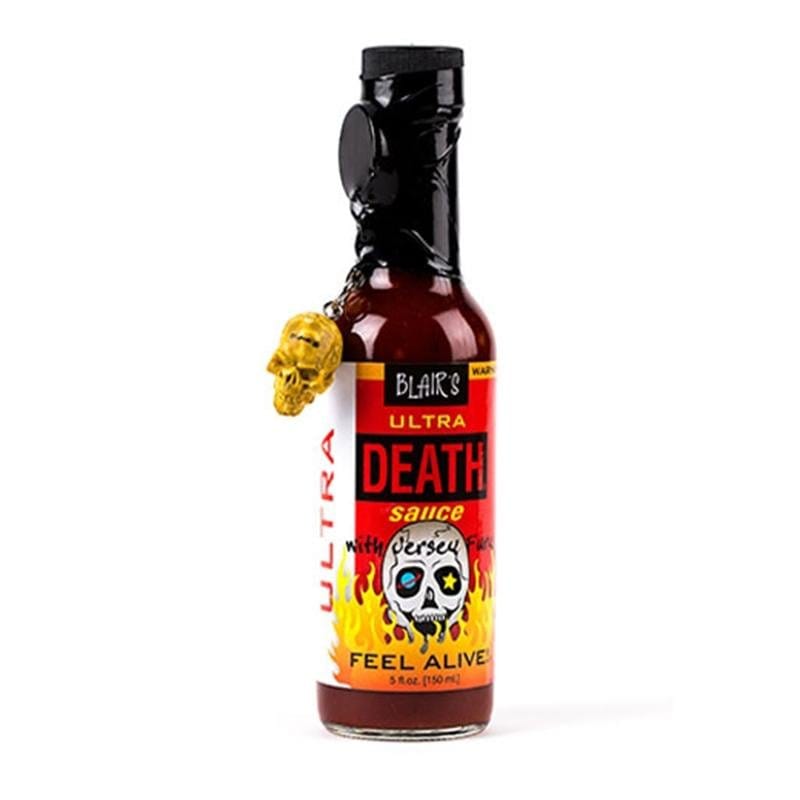 Hot Sauce - Blair's Ultra Death Sauce With Jersey Fury And With Skull Key Chain