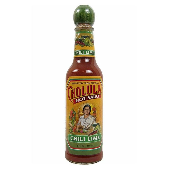 Hot Sauce - Cholula Chili Lime Hot Sauce With The Wooden Stopper Top