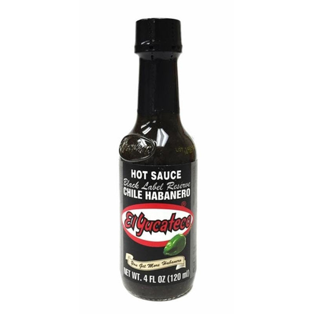 Hot Sauce - El Yucateco Black Label Reserve Chili Habañero Hot Sauce