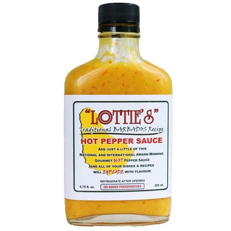 Hot Sauce - Lottie's Traditional Barbados Yellow Hot Pepper Sauce