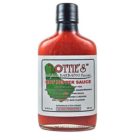 Hot Sauce - Lotties Original Barbados Red Hot Hot Pepper Sauce