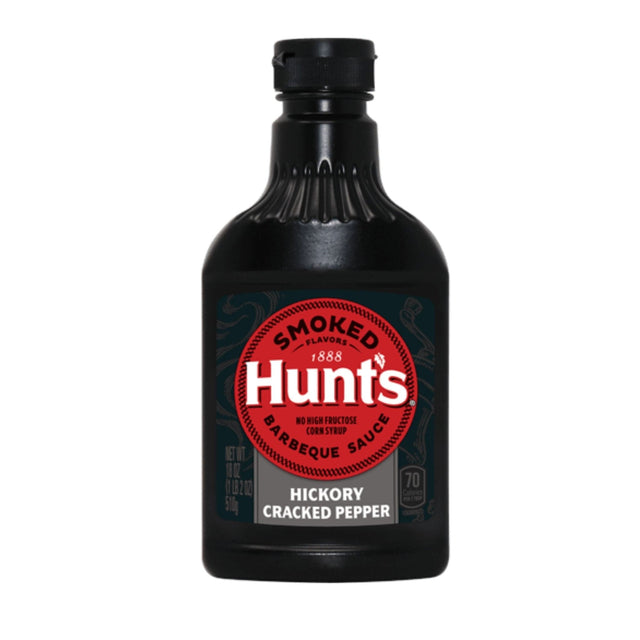Hunt's Hickory Cracked Pepper BBQ Sauce - hot sauce market & more