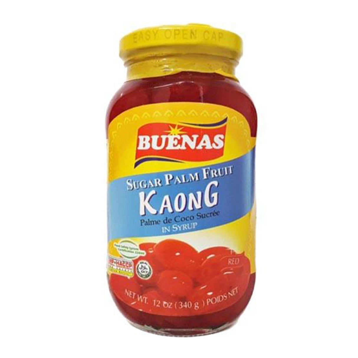 Buenas Sugar Palm Fruit Kaong in Syrup (Red)