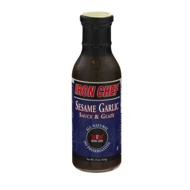 Iron Chef Sesame Garlic Sauce & Glaze - hot sauce market & more