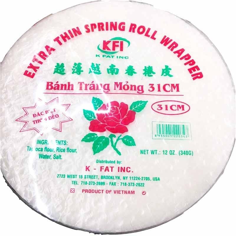 KFI Extra Thin Spring Roll Wrapper (Round Type) - hot sauce market & more